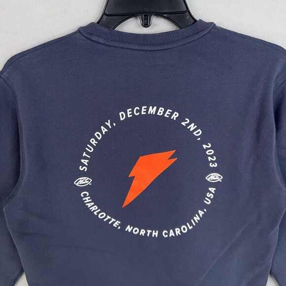 Gatorade Sweatshirt Womens Small Navy Blue Cropped Crewneck ACC Charlotte 2023 - Picture 10 of 15